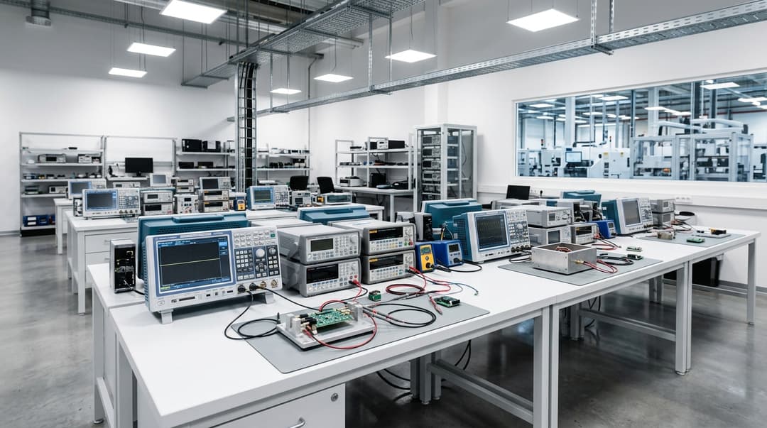 QC lab inspection workflow for precision servo electronics